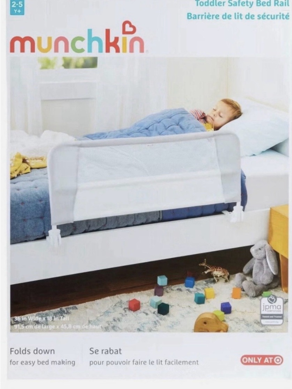 Munchkin White Toddler Bed Rail Safety Guard